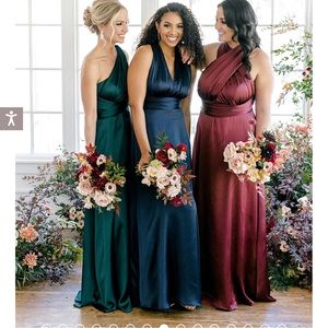 Revelry Satin Devan Bridesmaid Dress